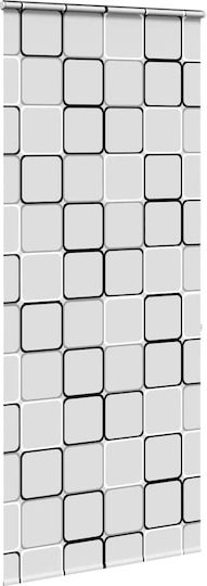 Vidaxl Duschvorhang Rollkassette 100x240 cm Stoffbreite 96 cm Mehrfarbig