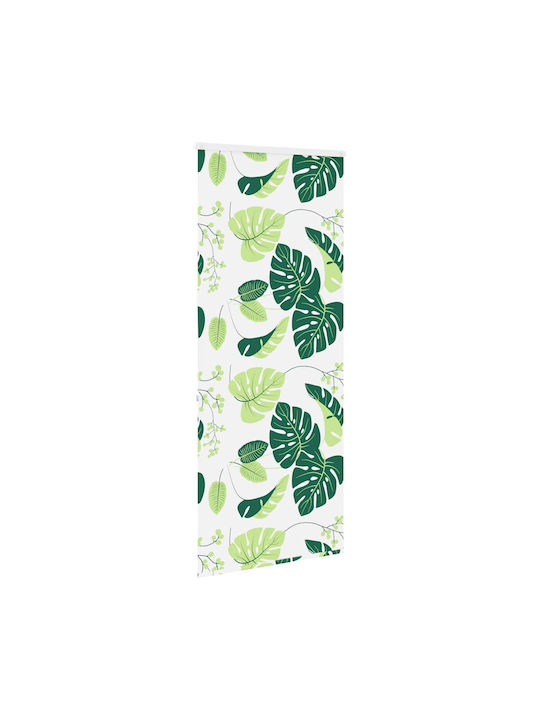 Vidaxl Duschvorhang Rollkassette 90x240cm Stoffbreite 86cm Grün