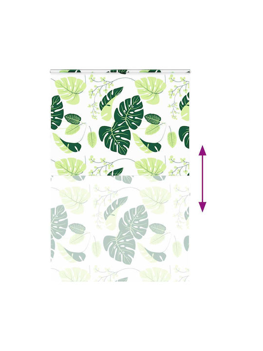 Vidaxl Shower Curtain Roll Cassette 150x240 cm Fabric Width 146 cm Green