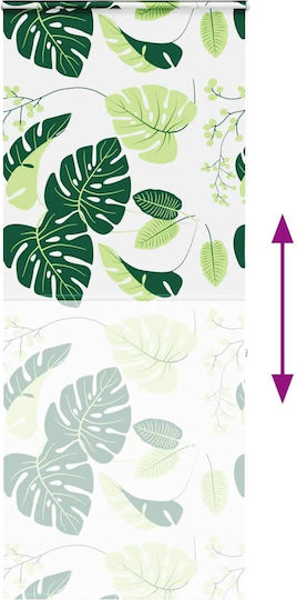 Vidaxl Shower Curtain Roll Cassette 90x240cm Fabric Width 86cm Green