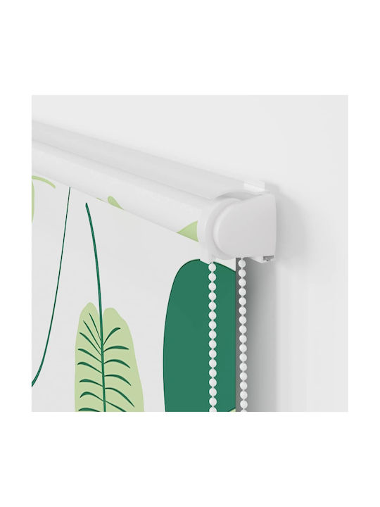 Vidaxl Duschvorhang Rollkassette 90x240cm Stoffbreite 86cm Grün