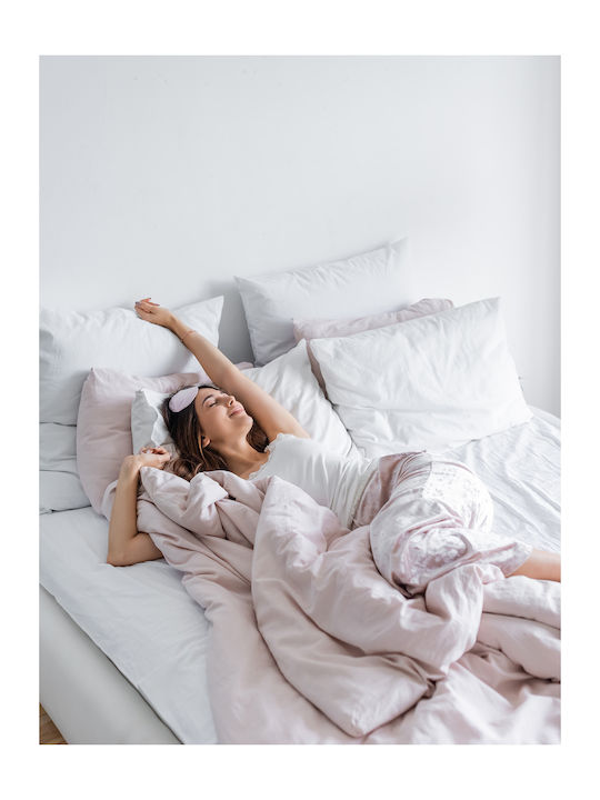Madi Cearșaf King Size 280x260cm. Stay Alb