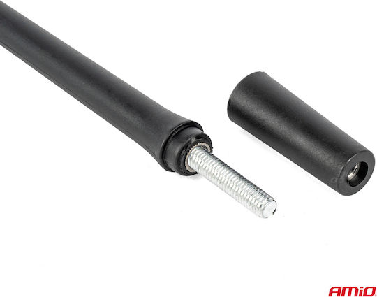 AMiO Car Antenna Roof Threaded for Radio in Black Color