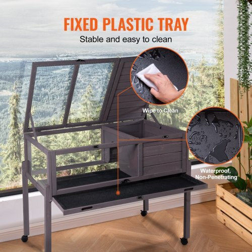 Vevor Reptile Terrarium Gray