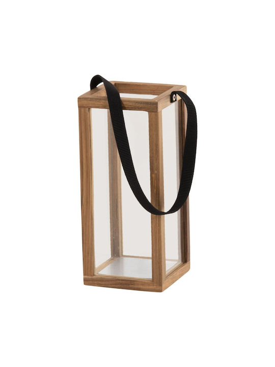 HomeMarkt Laterne Glas Beige 21x21x40cm 1Stück