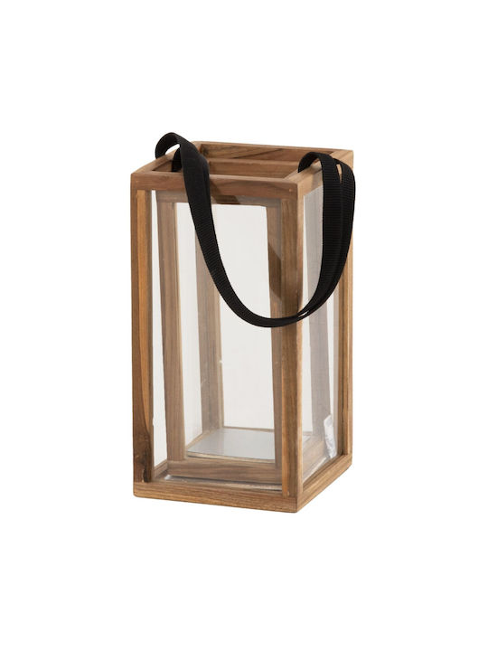 HomeMarkt Laterne Glas Beige 21x21x40cm 1Stück