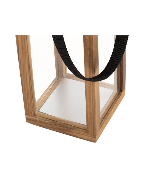 HomeMarkt Laterne Glas Beige 21x21x40cm 1Stück