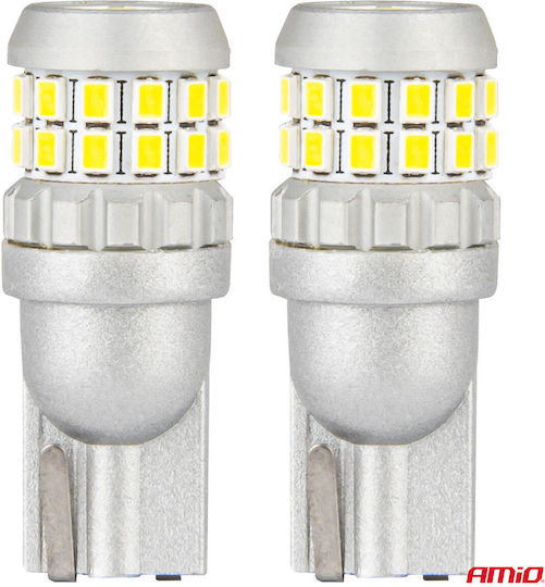 AMiO Lamps Car T10 / W5W Canbus LED 5500K Cold White 12-24V 2pcs