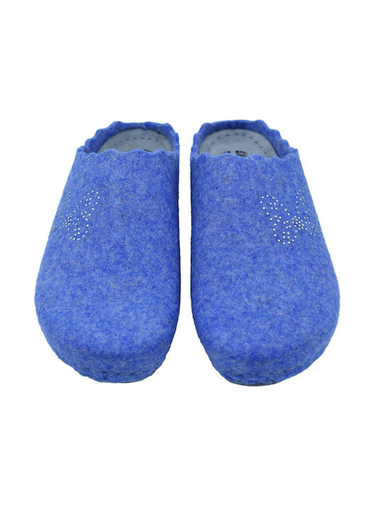 Fild Anatomic Anatomical Leather Women's Slippers in Blue color