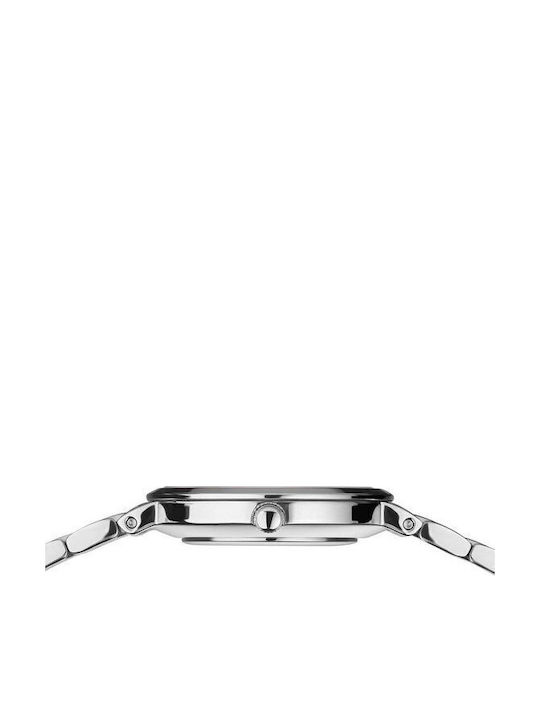 Bering Time Classic Crystals Womens Watch 26mm Battery with Silver Stainless Steel Bracelet