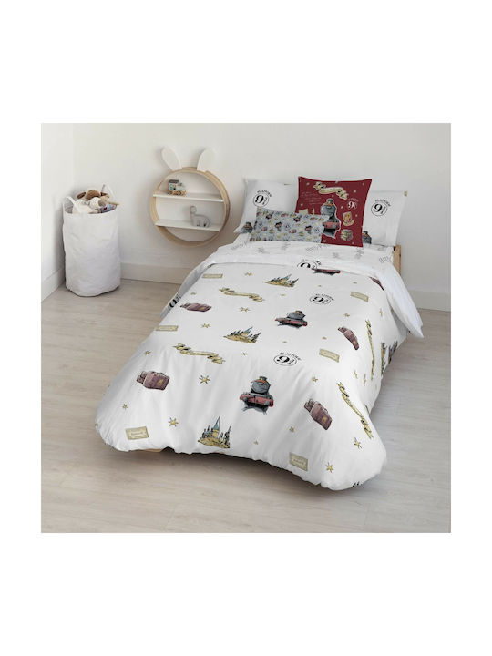 Harry Potter Kids Duvet Cover Single Cotton Multicolour 140x200cm