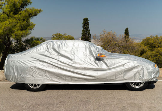Kaver Κουκούλα 380x150x122cm Αδιάβροχη Small για Hatchback που Στερεώνεται με Ιμάντες