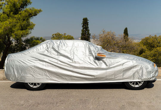 Kaver Κουκούλα 455x165x120cm Αδιάβροχη Small για Sedan που Στερεώνεται με Ιμάντες