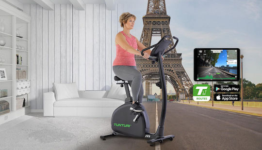 Tunturi Signature Ε40 Upright Exercise Bike Magnetic with Wheels