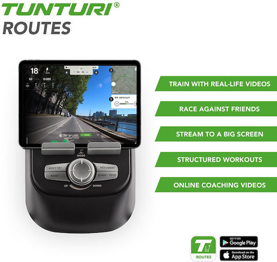 Tunturi Signature Ε40 Upright Exercise Bike Magnetic with Wheels