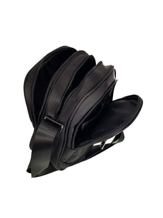 Herrentasche Schulter / Crossbody Schwarz 4015-S-Black