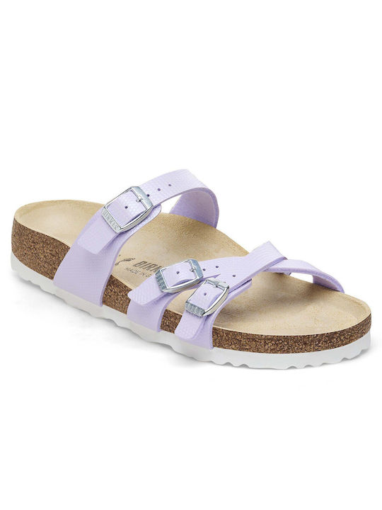 Birkenstock Franca Shiny Дамски сандали в Лилав Цвят Тесен Fit