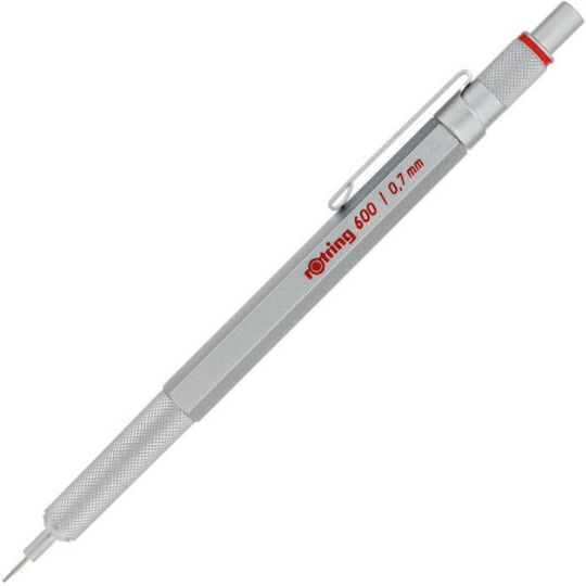 Rotring 600 Silver Mechanical Pencil 0,7mm 1904444 3501179044446