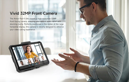 Ulefone Armor Pad 4 Ultra 5G 10.36" Tablet (8GB/256GB) Μαύρο