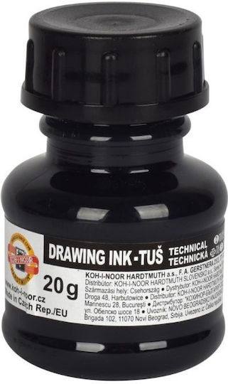 Koh-I-Noor Replacement Ink for Pen in Black color 20gr 20ml