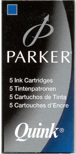 Parker 5 Replacement Inks for Fountain Pen Blue 1006-MAY