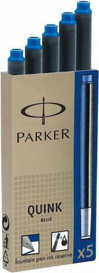 Parker Replacement Ink for Pen in Blue color 5pcs