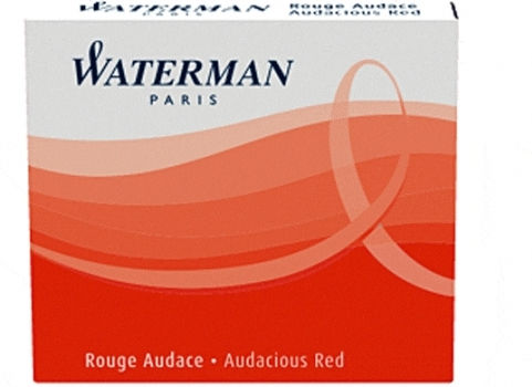 Waterman 6 Ανταλλακτικά Μελάνια για Πένα Κόκκινα