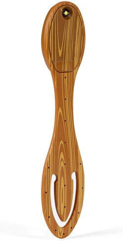 Thinking Gifts Flexlight Book Light LED with Clip Brown Wood
