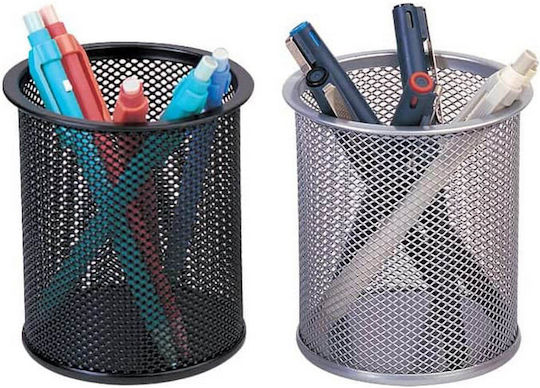 Metallic Pencil Holder in Black Color 10.5x8.6cm