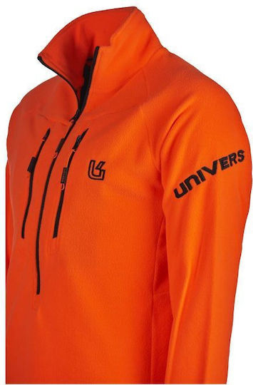 Univers Πουλόβερ Fleece σε Πορτοκαλί χρώμα