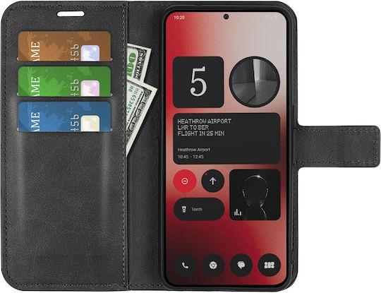 Mad Mask Wallet Piele / Piele artificială Negru (Nimic Telefon (2a))