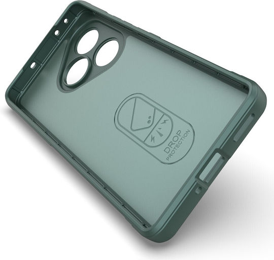 Mad Mask Rugged Armor Back Cover Plastic / Silicone Green (Realme GT 6 / GT 6T)