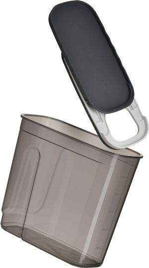 Click Allgemeine Verwendung Lebensmittelglas mit Kunststoffverschluss Grau 1800ml