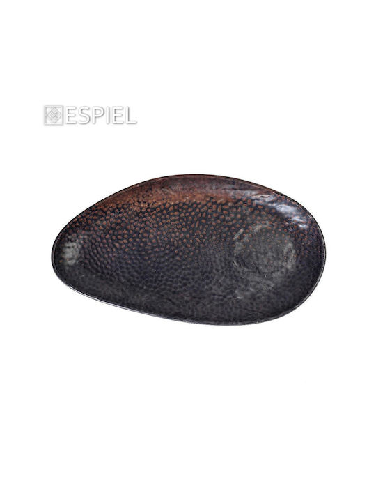 Espiel Serving Platter Oval Brown 33x18cm