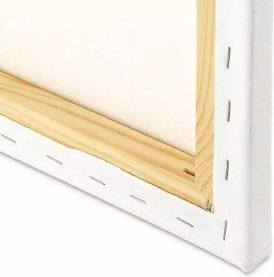 Metron Καμβάς σε Τελάρο Λευκός Ορθογώνιος 40x80εκ. 1τμχ