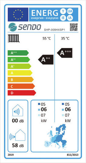 Sendo HeroXS Αντλία Θερμότητας 11.4kW Μονοφασική 75°C Monoblock