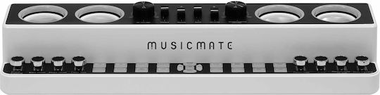 MusicMate Ηχείο Karaoke με Ασύρματα Μικρόφωνα και Εφέ Φωτισμού SonicPulse Λευκό