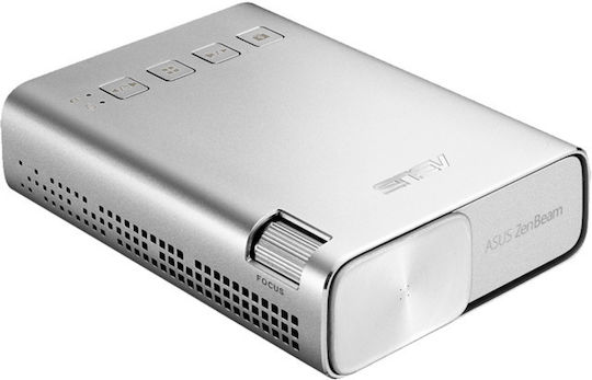 Asus ZenBeam E1 90LJ0083-B01070 Mini Projektor DLP Normale Lampe mit Eingebauten Lautsprechern Silber