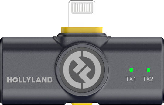 Hollyland Lark M2 Lightning Wireless Microphone Πέτου, Clip On for Mobile