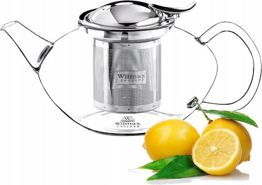 Wilmax Τσαγιέρα με Φίλτρο Γυάλινη 1050ml