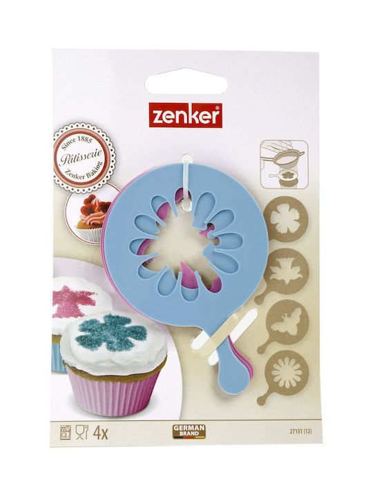 Στένσιλ Διακόσμησης Cupcakes Σετ 4 Τεμαχίων Zenker