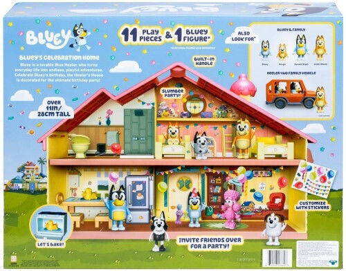 Giochi Preziosi Miniature Toy Play Set House Time For Party Bluey