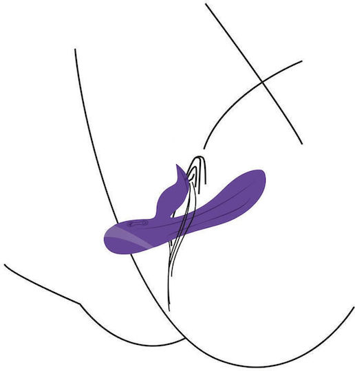 Scala Unchained Love Δονητής Rabbit με Απομακρυσμένο Έλεγχο 19cm Μπλε