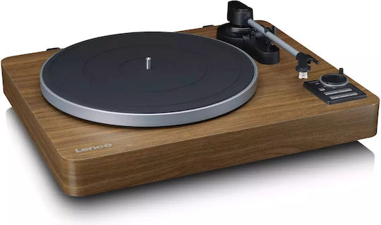 Lenco LBTA-165 LBTA-165WOOD Suitcase Turntables with Preamp Brown