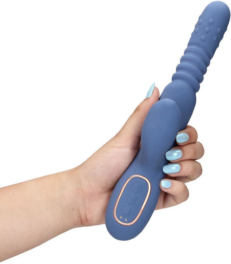 Shots Loveline Δονητής Rabbit 24cm Blue Nova