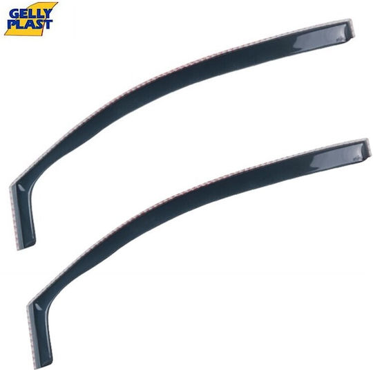 Gelly Plast Set of Windbreakers Front Car Dark Fime for Alfa Romeo Alfa 155 2pcs