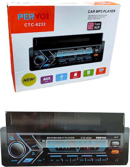 PerVoi Player Ραδιόφωνο Αυτοκινήτου 1 DIN (Bluetooth/USB)