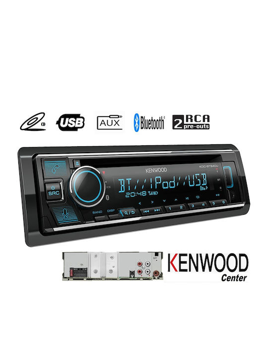 Kenwood Ηχοσύστημα Αυτοκινήτου 1DIN (Bluetooth/USB) με Αποσπώμενη Πρόσοψη