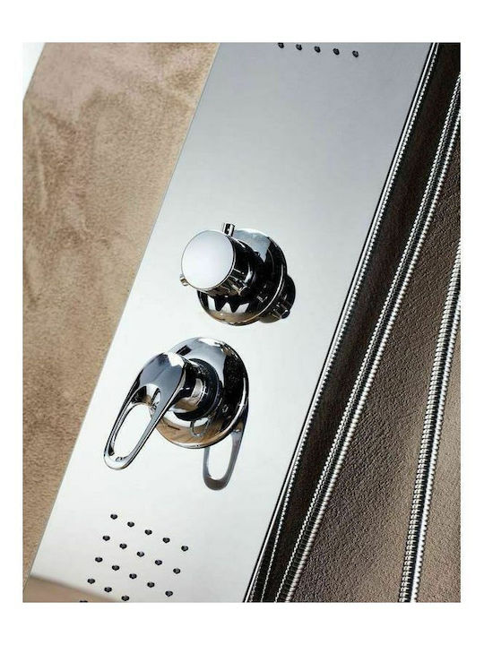 Tema 016-RRO-0024 Shower Column With Hydromassage 150cm Chrome Matt