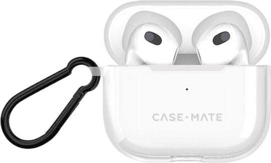 Case-Mate Σετ Θήκη & Anti-Lost Strap με Γάντζο σε Διάφανο χρώμα για Apple AirPods 4